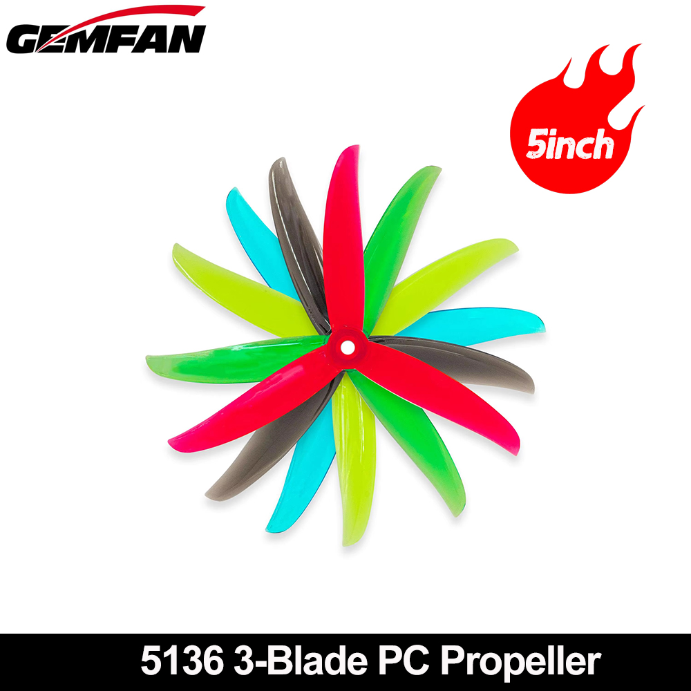 Drone Propeller - Śmigła Gemfan VANOVER 5136 3-łopatowe PC